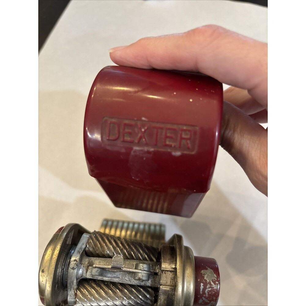 Antique Dexter RED Pencil Sharpener Automatic Pencil Sharpening Co Vintage WORKS - Picture 16 of 16